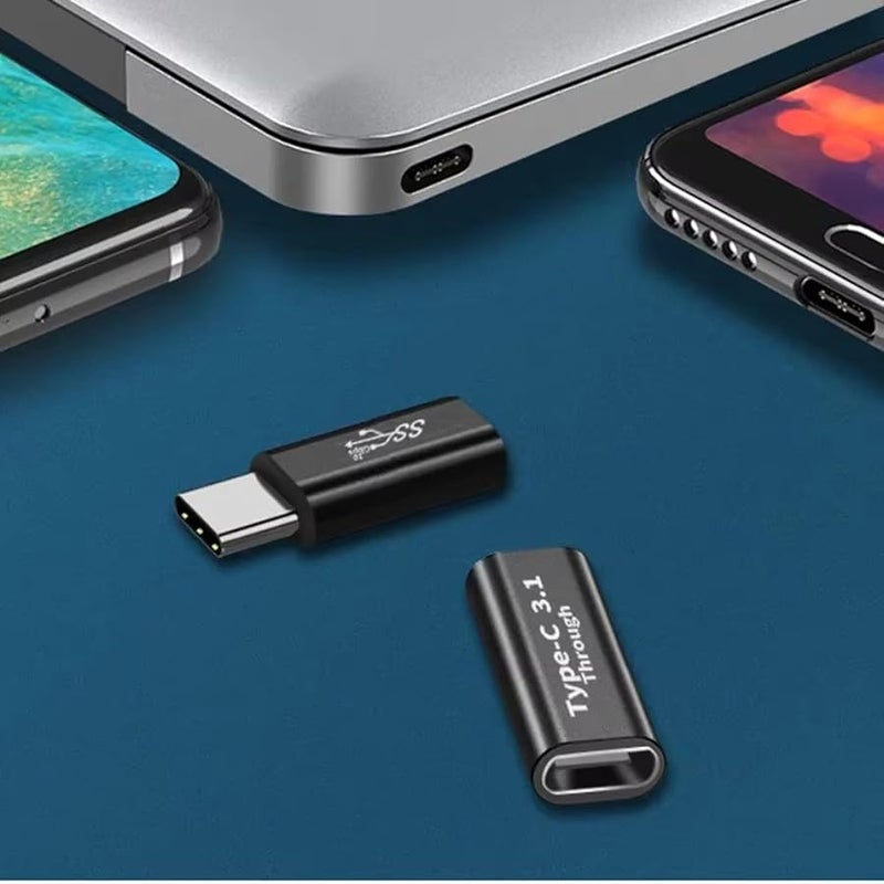 USB 3.1 Type C محول من أنثى إلى ذكر حجم صغير نقل بيانات فعال اللون D - Image 3